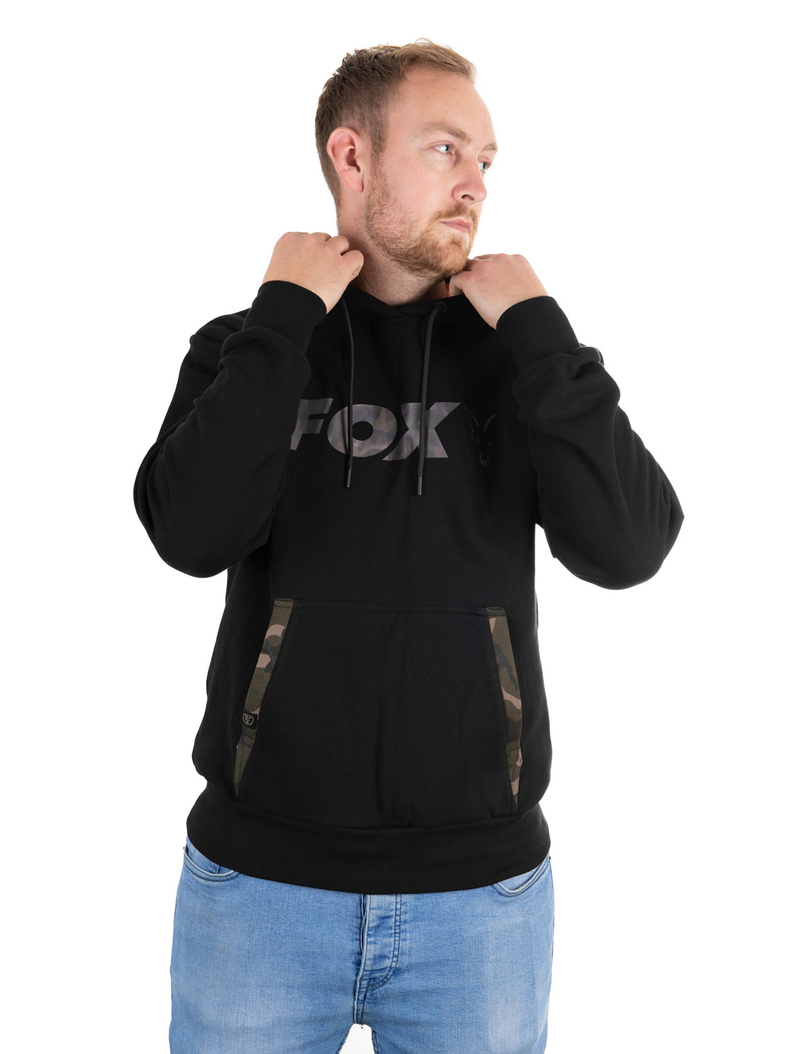 Толстовка с капюшоном FOX Black/Camo Hoody, Размер: S, изображение 2 Толстовка с капюшоном FOX Black/Camo Hoody, Размер: S, изображение 2