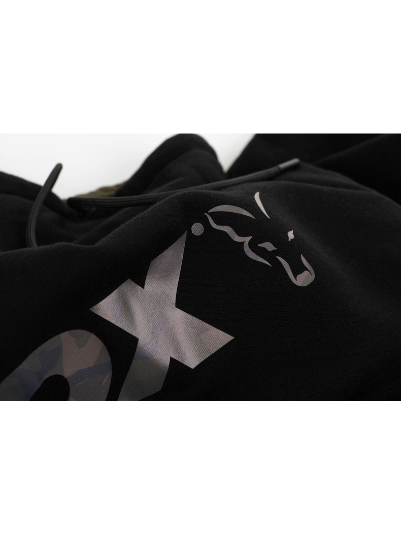 Толстовка с капюшоном FOX Black/Camo Hoody, Размер: S, изображение 4 Толстовка с капюшоном FOX Black/Camo Hoody, Размер: S, изображение 4