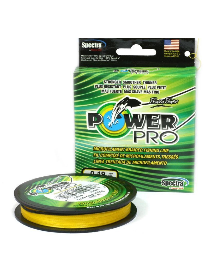 Леска плетёная Power Pro 135м жёлтая, Диаметр: 0,32 мм, изображение 2