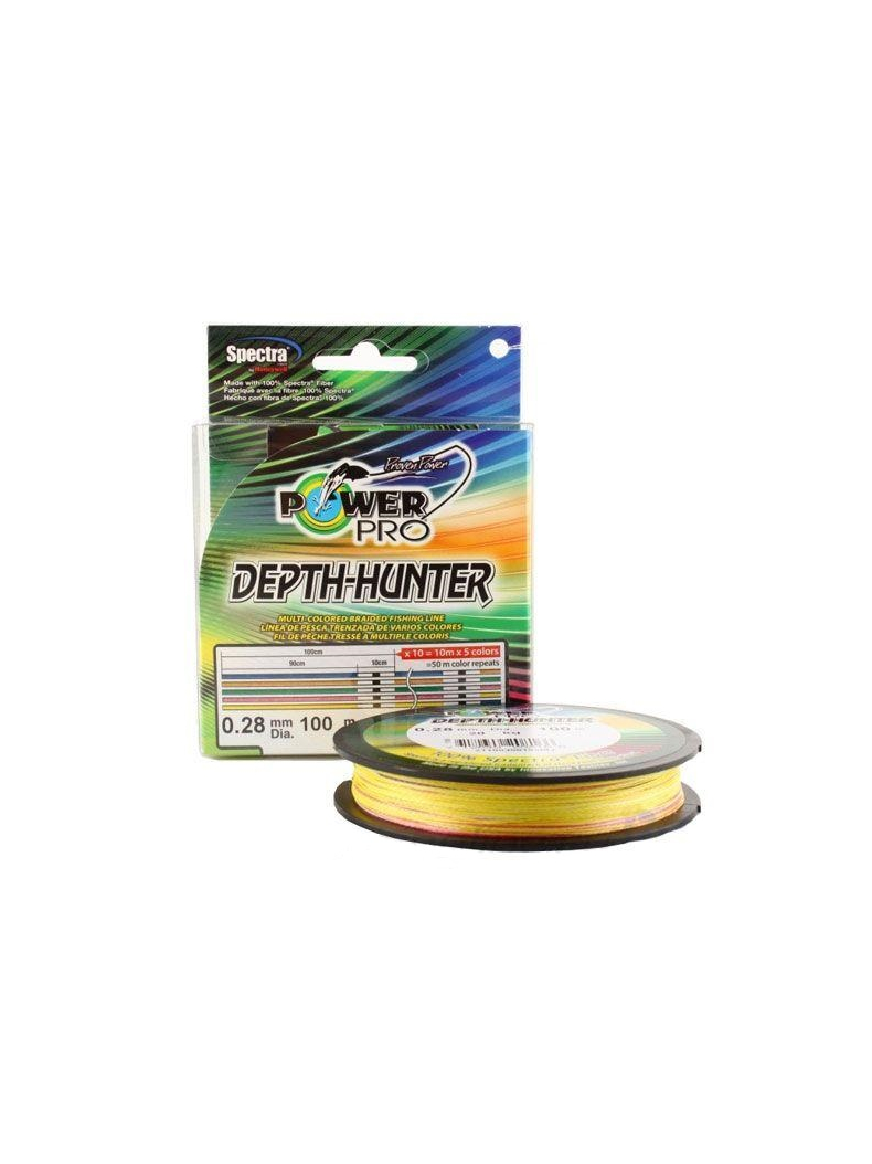 Леска плетёная Power Pro 150м Depth Hunter (Multicolor) 0,06/3кг, изображение 3