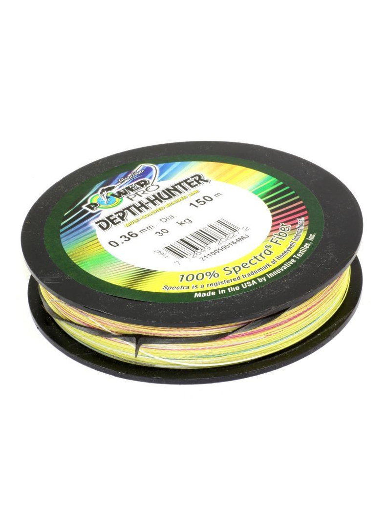 Леска плетёная Power Pro 150м Depth Hunter (Multicolor) 0,06/3кг, изображение 4