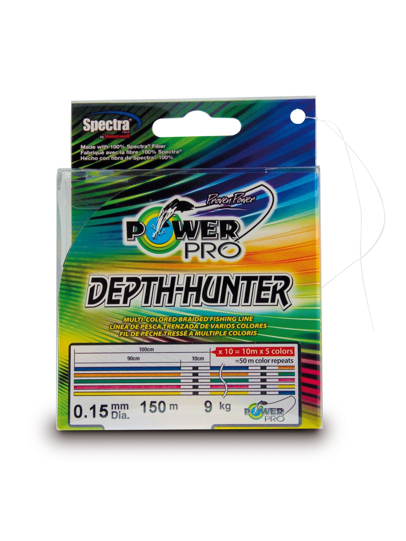 Леска плетёная Power Pro 150м Depth Hunter (Multicolor) 0,10/5кг, изображение 2