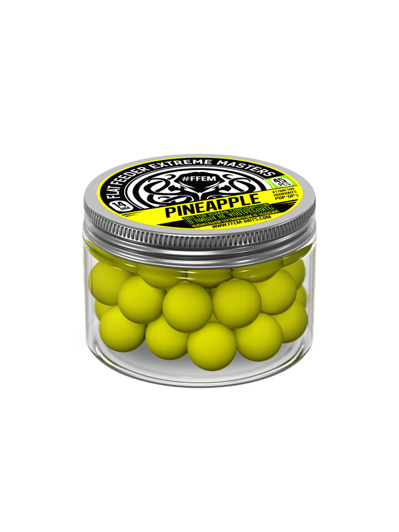 Плавающие бойлы FFEM Pop-Up Pineapple (Ананас) 14мм Плавающие бойлы FFEM Pop-Up Pineapple (Ананас) 14мм