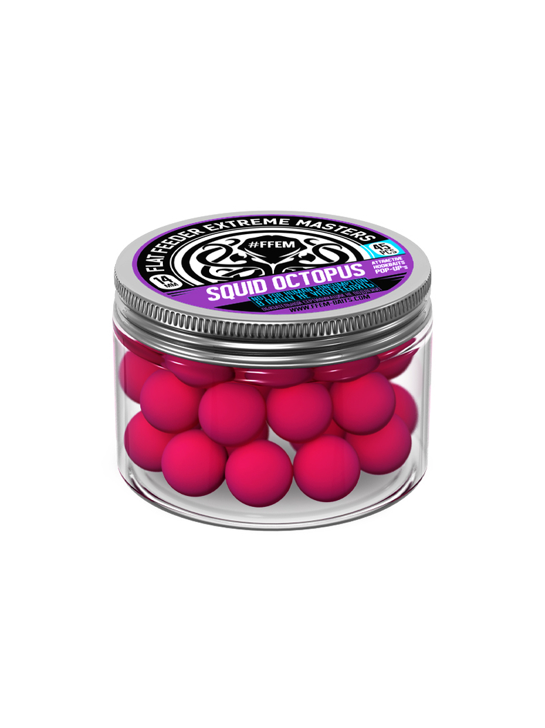 Плавающие бойлы FFEM Pop-Up Squid Octopus (Кальмар и Осьминог) 14мм Плавающие бойлы FFEM Pop-Up Squid Octopus (Кальмар и Осьминог) 14мм