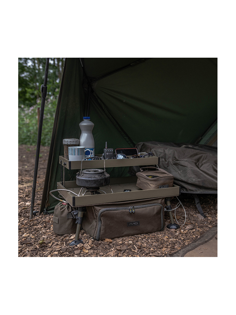 Монтажный столик двухъярусный с сумкой AVID CARP Double Decker Bivvy Organizer, изображение 5 Монтажный столик двухъярусный с сумкой AVID CARP Double Decker Bivvy Organizer, изображение 5