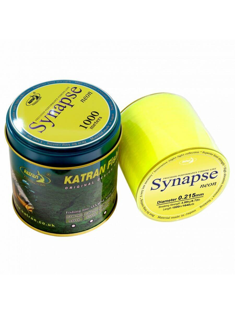 Леска карповая Katran Synapse Neon, Диаметр лески: 0.215 мм, Размотка: 1500 м, изображение 4 Леска карповая Katran Synapse Neon, Диаметр лески: 0.215 мм, Размотка: 1500 м, изображение 4