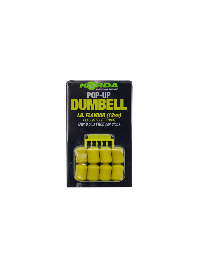 Имитационная плавающая приманка Korda Pop-Up Dumbell I.B. Yellow (фрукты), Диаметр: 16 мм