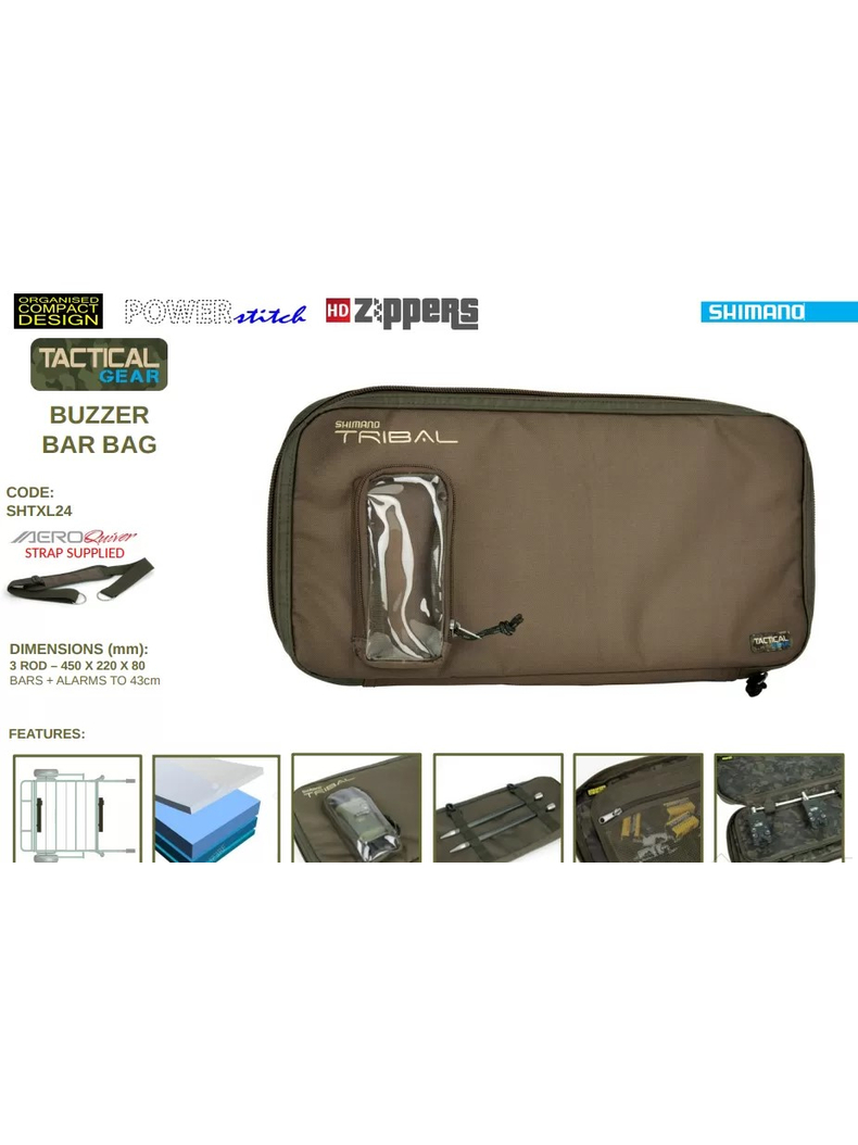 Сумка SHIMANO Tactical Buzzer Bar Bag, изображение 2 Сумка SHIMANO Tactical Buzzer Bar Bag, изображение 2