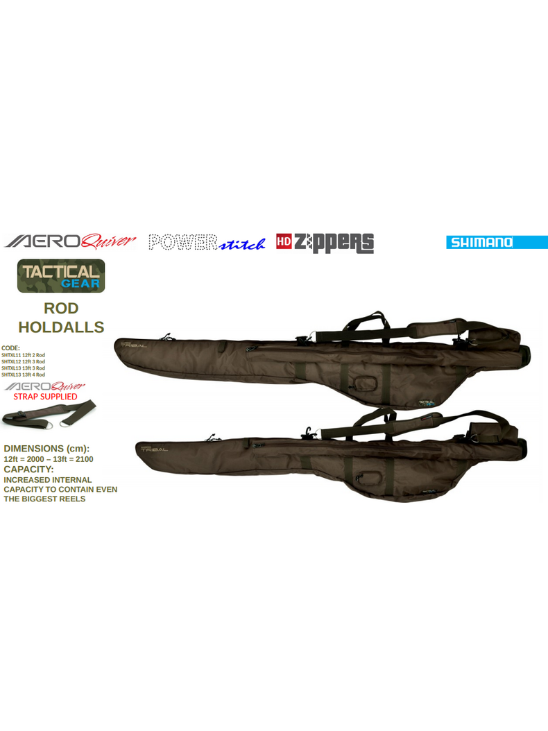 Чехол для удилищ SHIMANO Tactical Rod Holdall, Количество удилищ: Для двух, Длина удилища: 12 ft :: 3.65 м, изображение 2