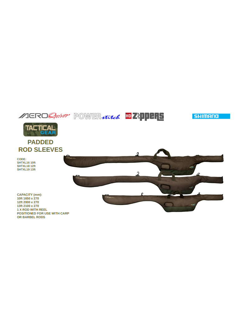 Чехол для удилищ SHIMANO Tactical Rod Sleeve, Длина удилища: 10 ft :: 3.04 м, изображение 2