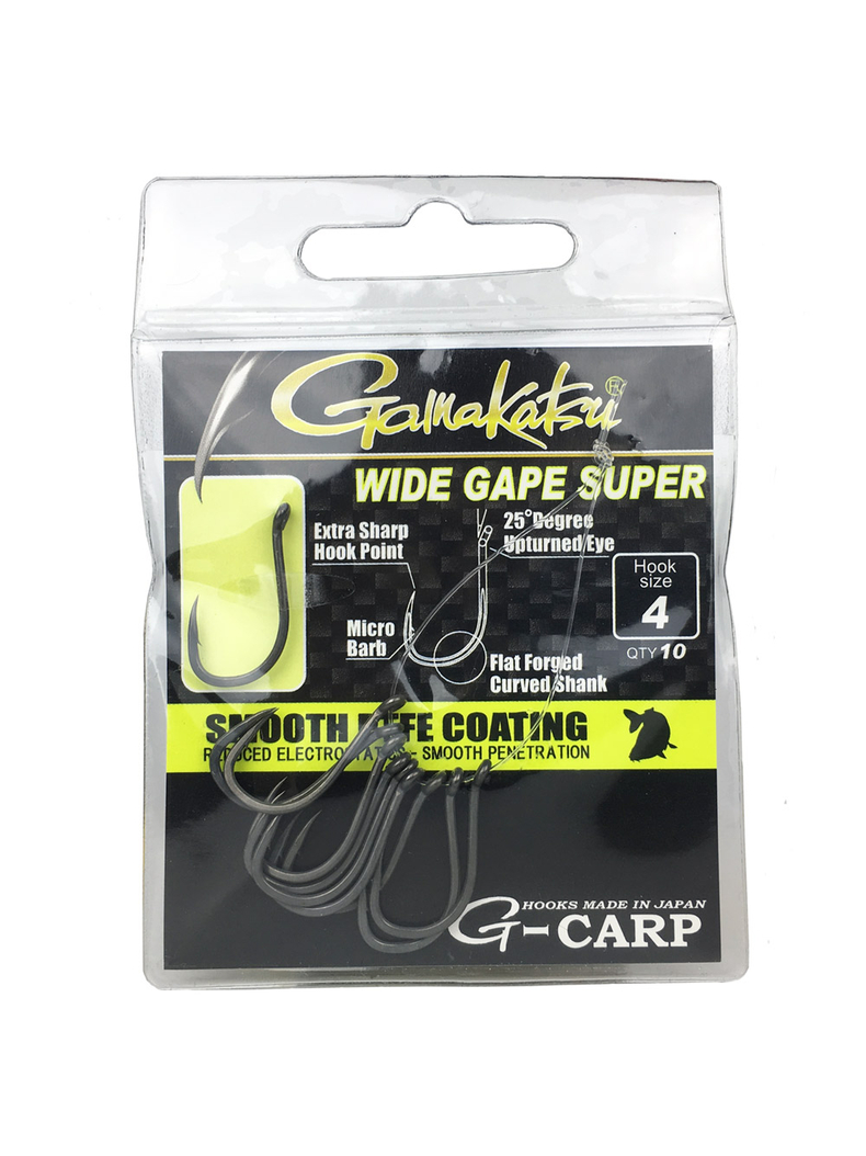 Крючки Gamakatsu G-CARP WIDE GAPE SUPER, Размер: 2