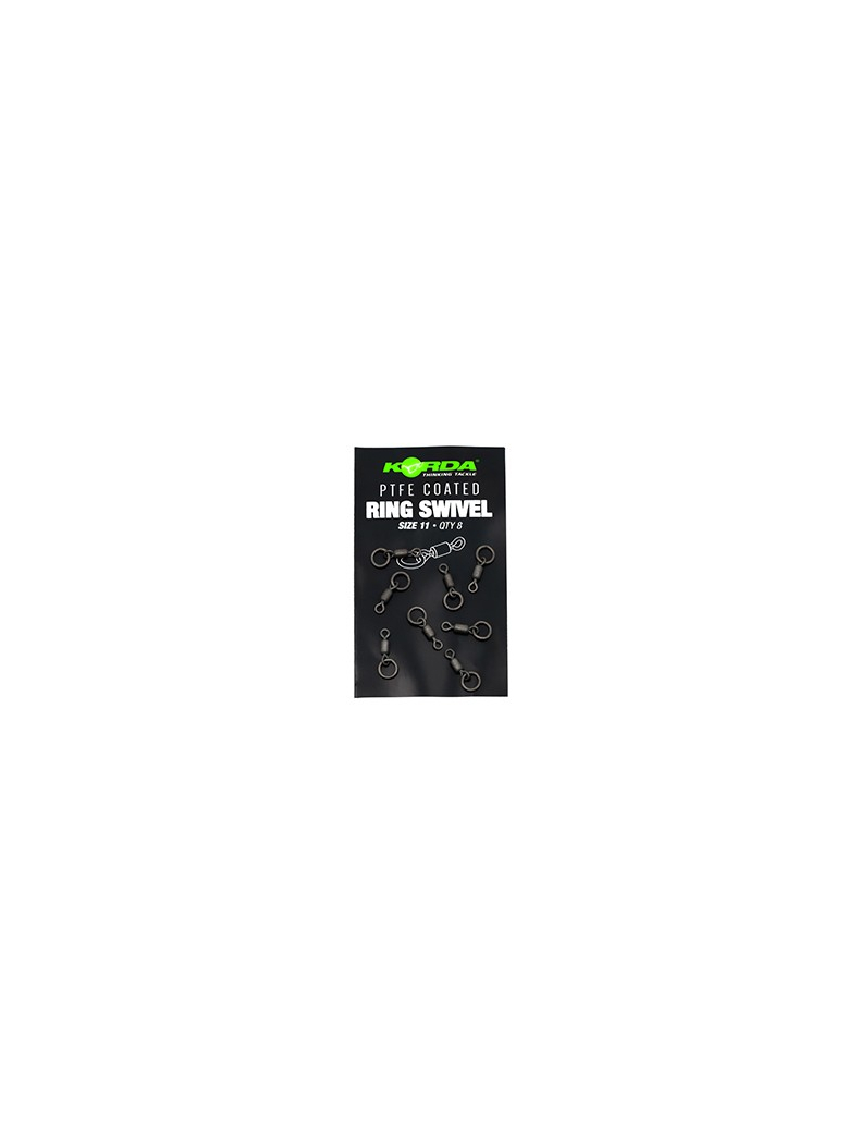 Вертлюг с кольцом Korda Ring Swivel с покрытием из PTFE, Размер: 8 Вертлюг с кольцом Korda Ring Swivel с покрытием из PTFE, Размер: 8