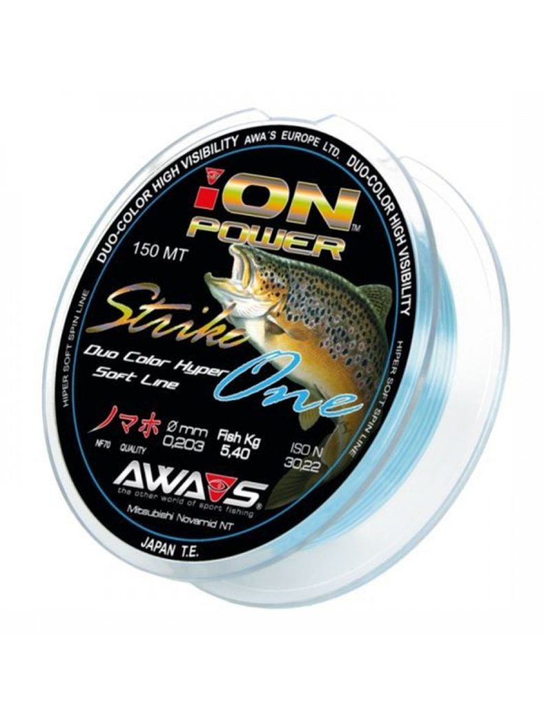 Леска для ловли форели AWA'S ION POWER STRIKE ONE, Диаметр: 0.16 мм Леска для ловли форели AWA'S ION POWER STRIKE ONE, Диаметр: 0.16 мм