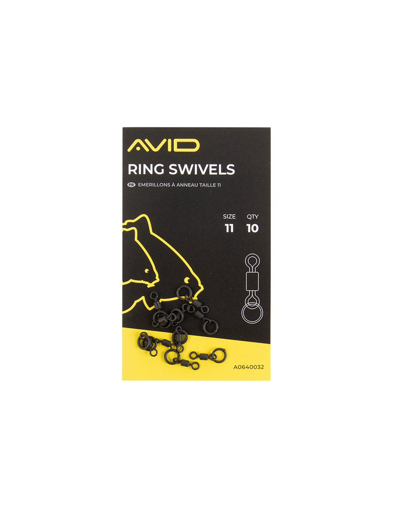 Вертлюжки с кольцом AVID CARP Ring Swivels Size 11 Вертлюжки с кольцом AVID CARP Ring Swivels Size 11