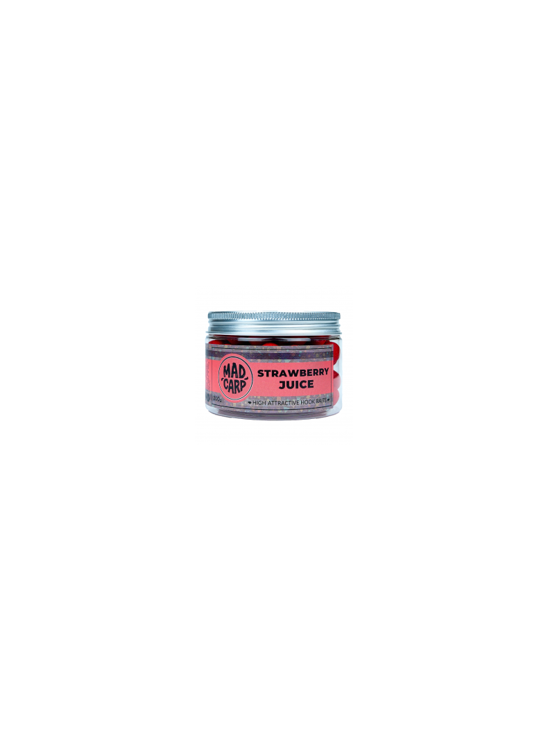 Бойлы насадочные Mad Carp Baits STRAWBERRY JUlCE (Клубничный Сок), Диаметр: 15 мм Бойлы насадочные Mad Carp Baits STRAWBERRY JUlCE (Клубничный Сок), Диаметр: 15 мм