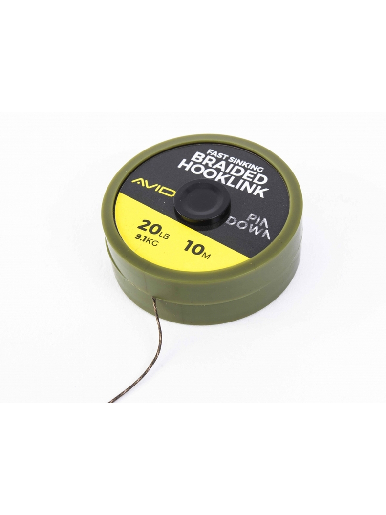 Поводковый материал AVID CARP Pin Down Braided Hooklink 20lb Поводковый материал AVID CARP Pin Down Braided Hooklink 20lb