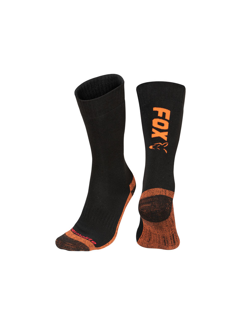 Термоноски FOX Black/Orange Thermolite Long Socks, Размер: 44 – 47 (10 – 13)