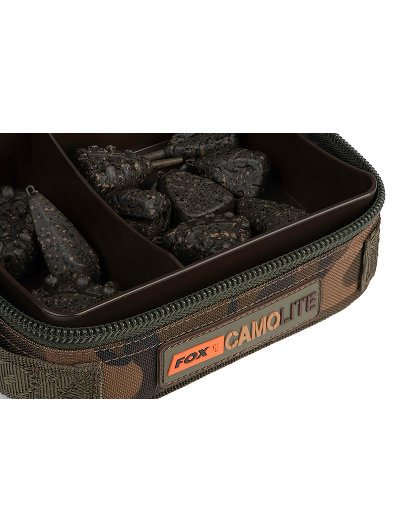 Сумочка для грузил FOX CAMOLITE Compact Rigid Lead & Bits Bag, изображение 6 Сумочка для грузил FOX CAMOLITE Compact Rigid Lead & Bits Bag, изображение 6