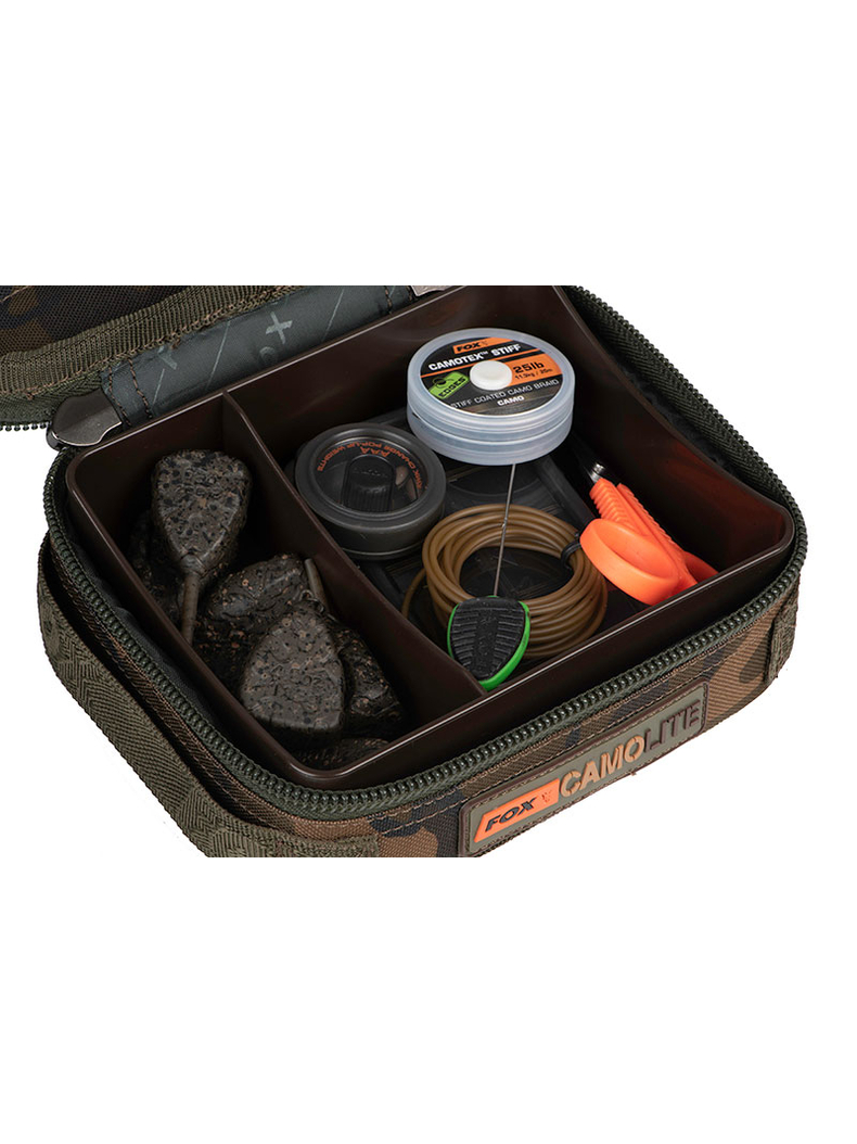 Сумочка для грузил FOX CAMOLITE Compact Rigid Lead & Bits Bag, изображение 5 Сумочка для грузил FOX CAMOLITE Compact Rigid Lead & Bits Bag, изображение 5