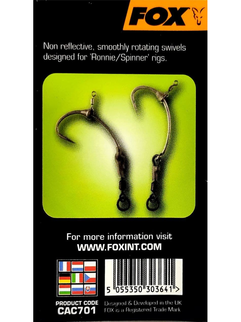 Быстросъёмы для крючков FOX Kwik Change Hook Swivels EDGES, Размер: 11, изображение 3 Быстросъёмы для крючков FOX Kwik Change Hook Swivels EDGES, Размер: 11, изображение 3