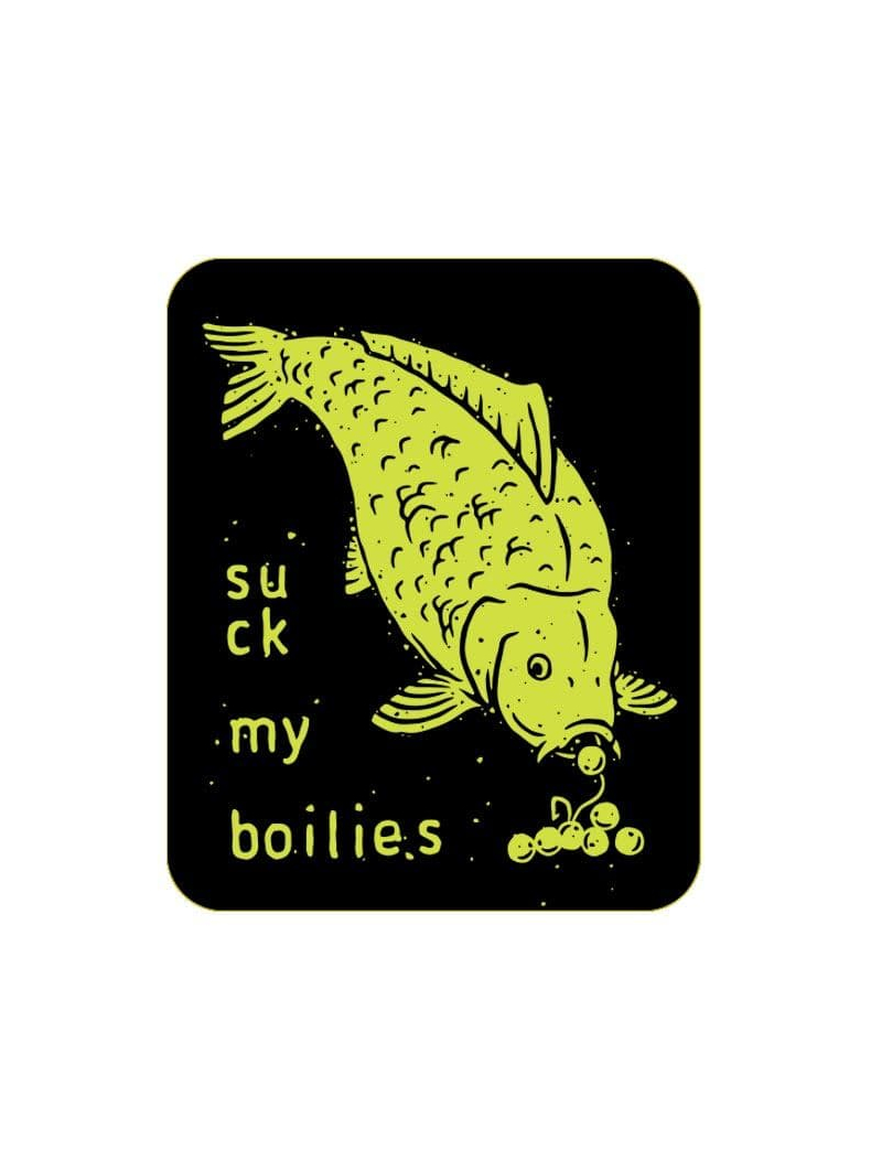 Стикер Carptoday Suck My Boilies, Размер: Малый 5см