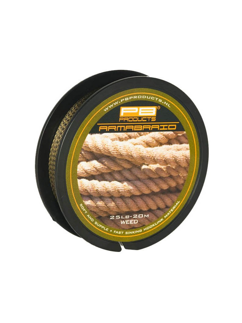 Поводковый материал PB Products ARMABRAID 20m, Цвет: Weed (Водоросли), Тест: 25.00 lb Поводковый материал PB Products ARMABRAID 20m, Цвет: Weed (Водоросли), Тест: 25.00 lb
