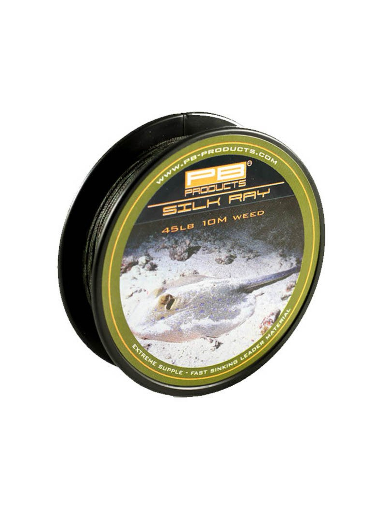 Лидкор без сердечника PB Products SILK RAY, Цвет: Weed (Водоросли), Тест: 45.00 lb Лидкор без сердечника PB Products SILK RAY, Цвет: Weed (Водоросли), Тест: 45.00 lb