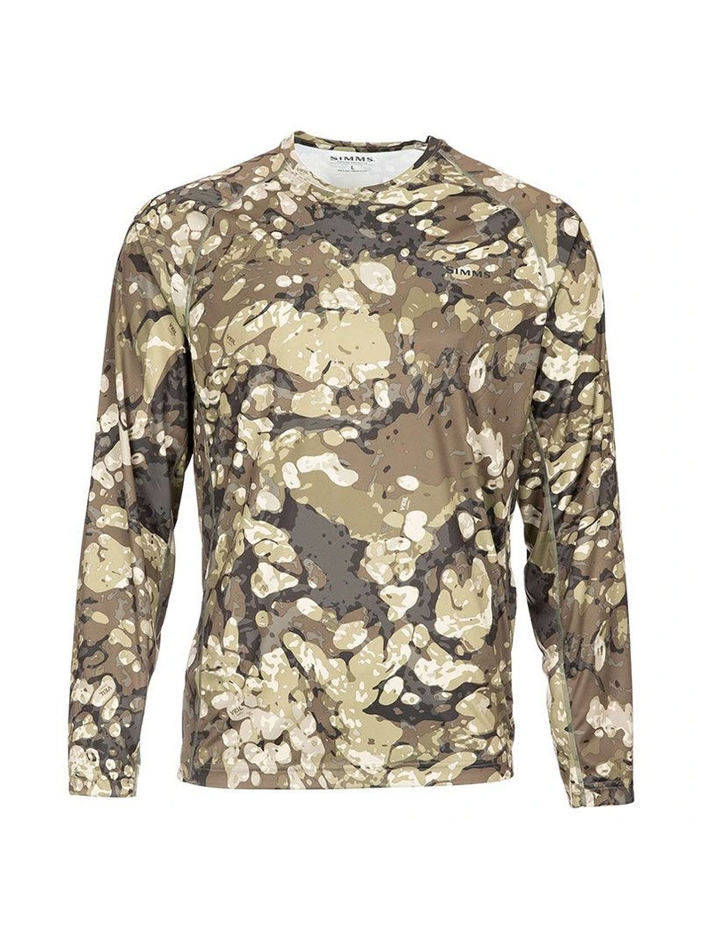 Термофутболка SIMMS SolarFlex LS Crewneck Riparian Camo, Размер: L Термофутболка SIMMS SolarFlex LS Crewneck Riparian Camo, Размер: L