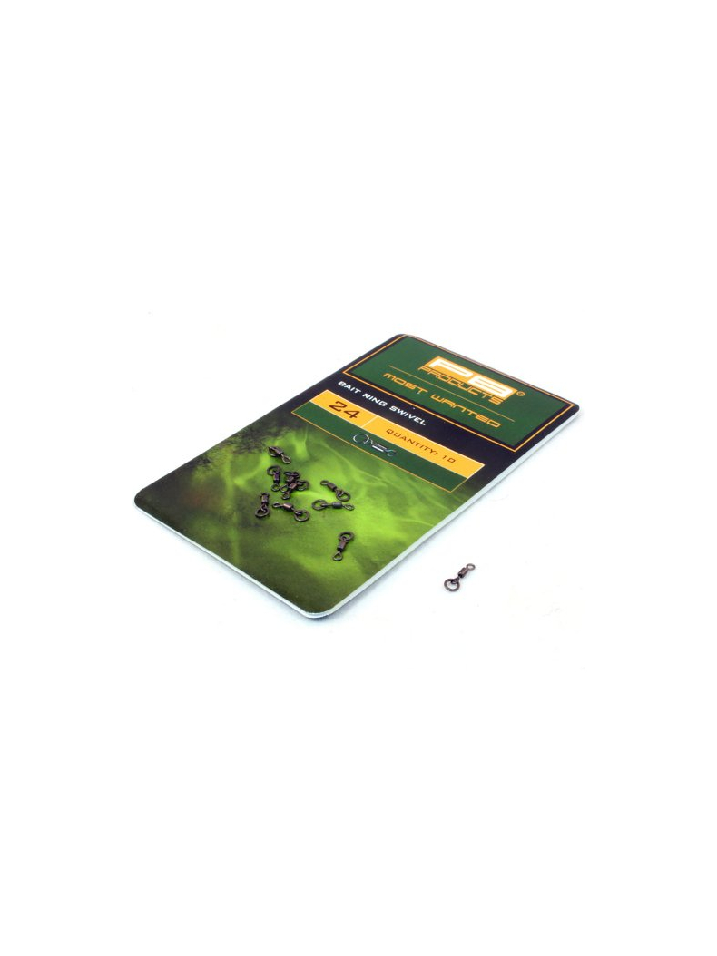 Мини вертлюг с кольцом PB Products Bait Ring Swivel №24