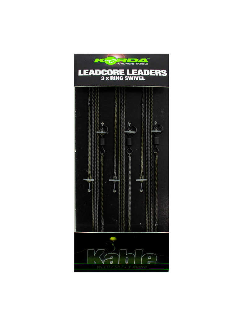 Поводок Korda Leadcore Ring Swivel, Цвет: Weed (Водоросли), изображение 7