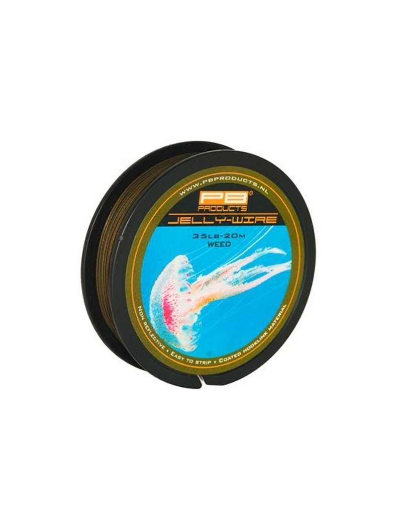 Поводковый материал в оболочке PB Products JELLY WIRE 20m, Цвет: Weed (Водоросли), Тест: 15.00 lb Поводковый материал в оболочке PB Products JELLY WIRE 20m, Цвет: Weed (Водоросли), Тест: 15.00 lb