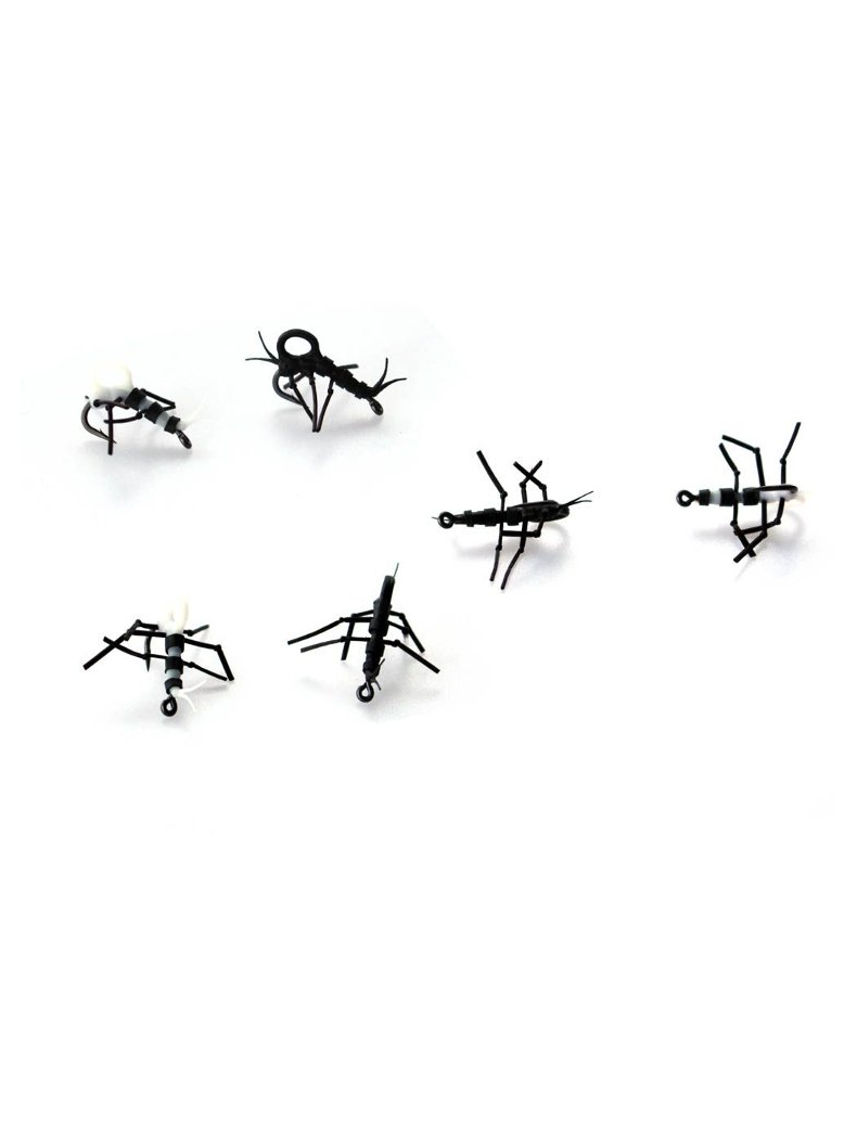 Готовая оснастка для Zig Rig PB Products ZIG INSECTS Super Strong №10 White/Black, изображение 2 Готовая оснастка для Zig Rig PB Products ZIG INSECTS Super Strong №10 White/Black, изображение 2