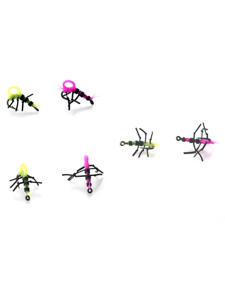 Готовая оснастка для Zig Rig PB Products ZIG INSECTS Super Strong №10 Yellow/Pink, изображение 2