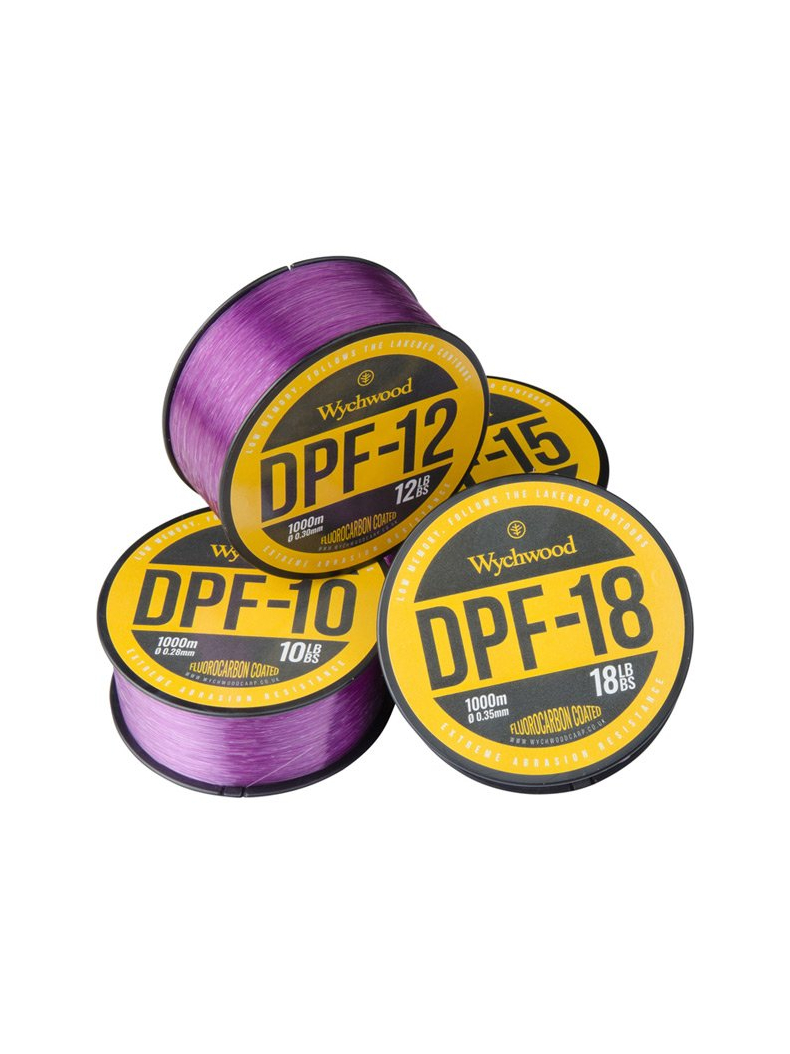 WYCHWOOD Леска DPF Carp Line - 0.28mm / 4.5kg (10lb) / 1000m - Purple/White