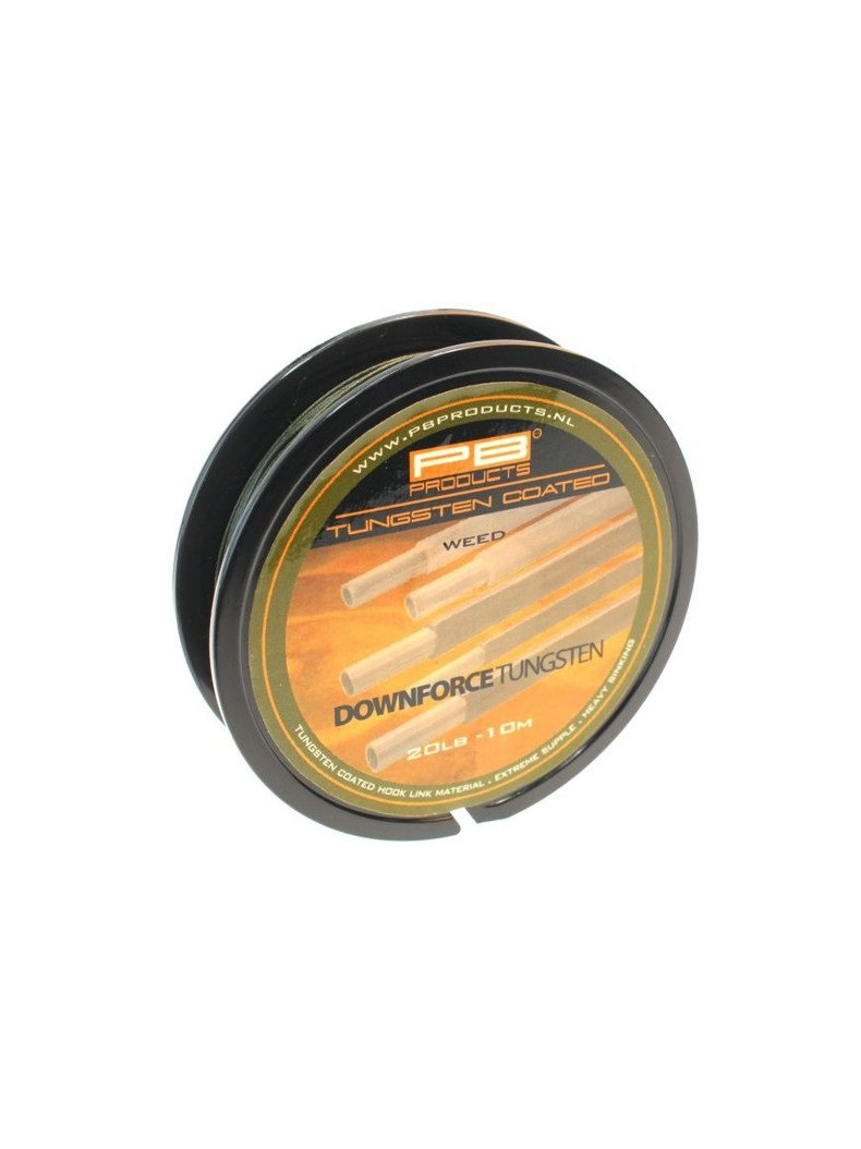 Поводковый материал в оболочке PB Products DOWNFORCE TUNGSTEN 10m, Цвет: Weed (Водоросли) Поводковый материал в оболочке PB Products DOWNFORCE TUNGSTEN 10m, Цвет: Weed (Водоросли)