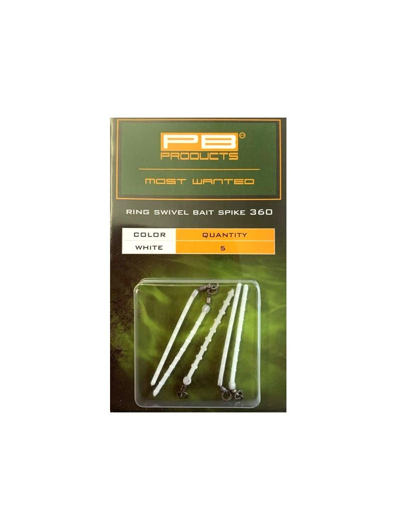 Крепление для насадок с вертлюгом PB Products Ring Swivel Bait Spike 360 Крепление для насадок с вертлюгом PB Products Ring Swivel Bait Spike 360