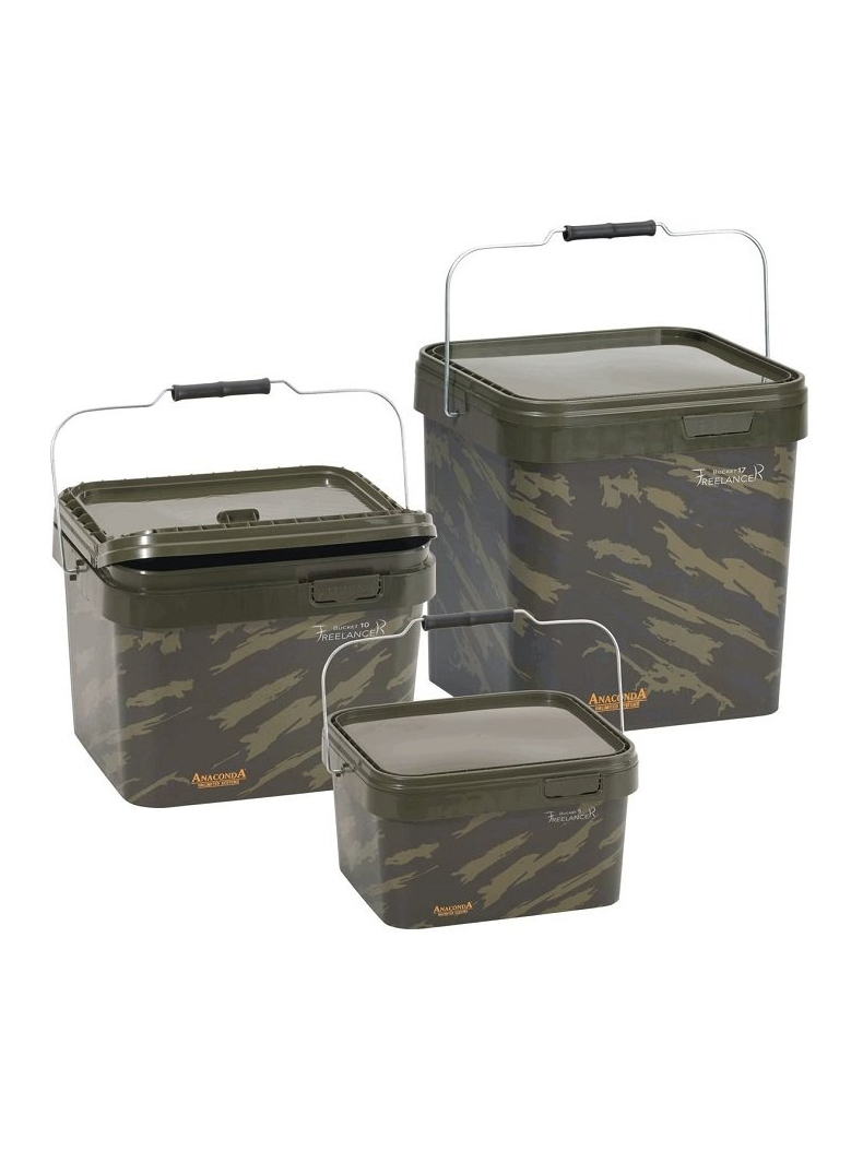 Ведро для прикормки ANACONDA FREELANCER Bucket Square, Объём: 5 литров