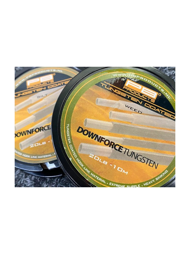 Поводковый материал в оболочке PB Products DOWNFORCE TUNGSTEN 10m, Цвет: Weed (Водоросли), изображение 2 Поводковый материал в оболочке PB Products DOWNFORCE TUNGSTEN 10m, Цвет: Weed (Водоросли), изображение 2