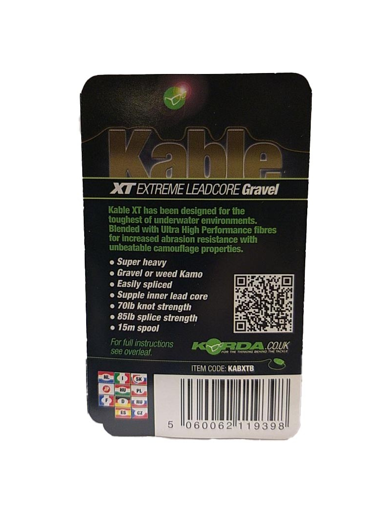 Лидкор Korda Kable XT Extreme Leadcore, Цвет: Коричневый, изображение 3 Лидкор Korda Kable XT Extreme Leadcore, Цвет: Коричневый, изображение 3
