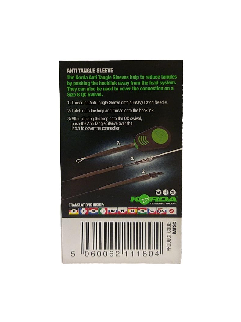 Конусный противозакручиватель Korda Anti Tangle Sleeve, Цвет: Weed (Водоросли), изображение 6