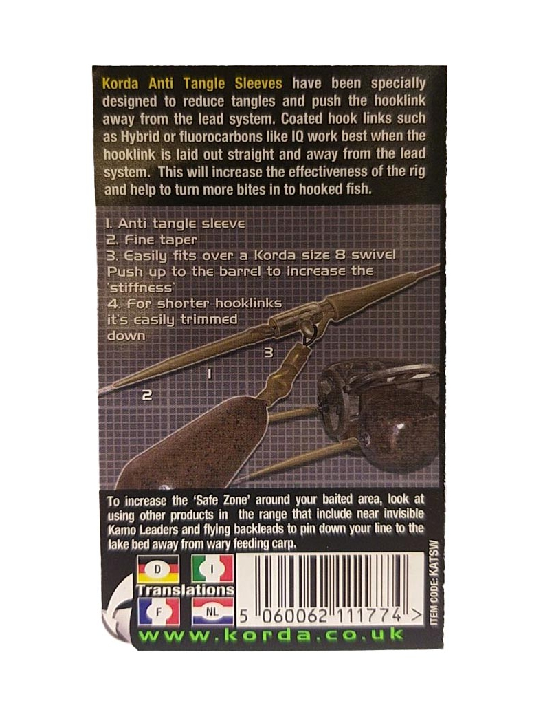 Конусный противозакручиватель Korda Anti Tangle Sleeve, Цвет: Weed (Водоросли), изображение 8