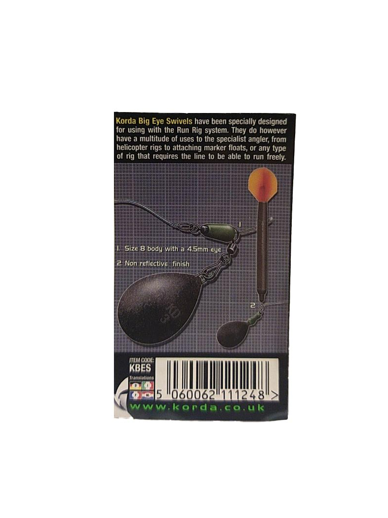 Вертлюг Korda Big Eye Swivels, изображение 4 Вертлюг Korda Big Eye Swivels, изображение 4