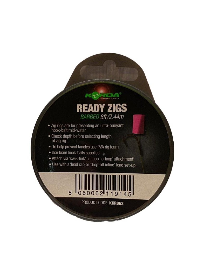 Набор для зиг-риг Korda Ready Zigs, Длина: 10 ft (3,05 м), Размер крючка: № 10, изображение 6 Набор для зиг-риг Korda Ready Zigs, Длина: 10 ft (3,05 м), Размер крючка: № 10, изображение 6