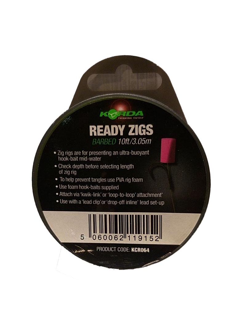 Набор для зиг-риг Korda Ready Zigs, Длина: 10 ft (3,05 м), Размер крючка: № 10, изображение 7 Набор для зиг-риг Korda Ready Zigs, Длина: 10 ft (3,05 м), Размер крючка: № 10, изображение 7
