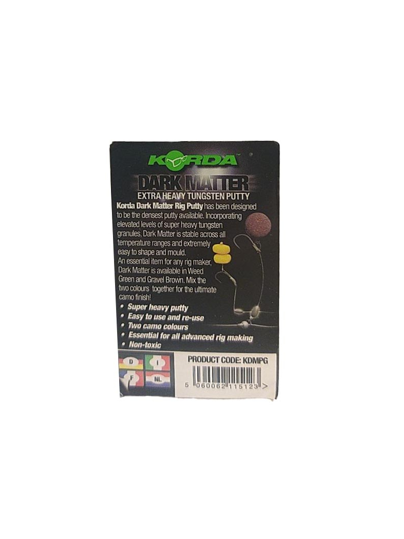 Грузило пластичное Korda Dark Matter Putty, Цвет: Weed (Водоросли), изображение 7 Грузило пластичное Korda Dark Matter Putty, Цвет: Weed (Водоросли), изображение 7