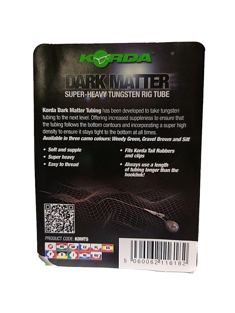 Трубка для монтажа Korda Dark Matter Tungsten Tubing, Цвет: Weed (Водоросли), изображение 10 Трубка для монтажа Korda Dark Matter Tungsten Tubing, Цвет: Weed (Водоросли), изображение 10