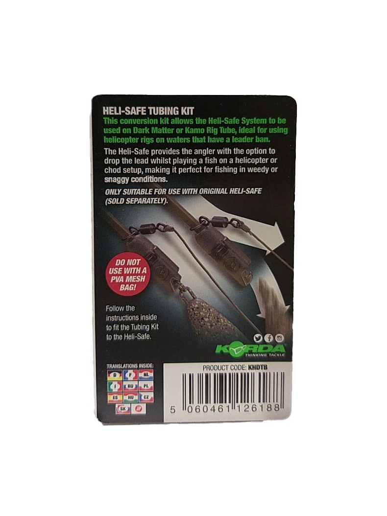 Набор для отстегивающейся клипсы KORDA Heli Safe Tubing Kit, Цвет: Gravel (Гравий), изображение 7 Набор для отстегивающейся клипсы KORDA Heli Safe Tubing Kit, Цвет: Gravel (Гравий), изображение 7
