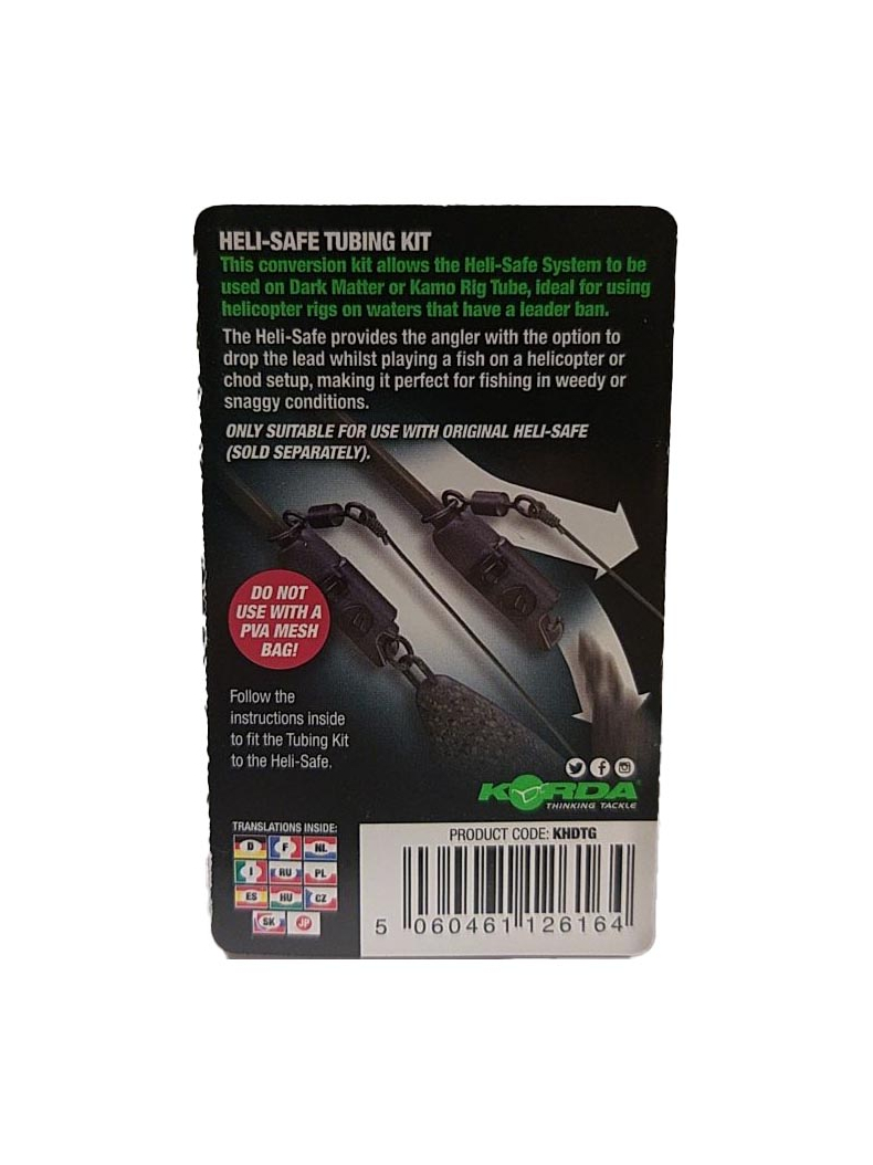 Набор для отстегивающейся клипсы KORDA Heli Safe Tubing Kit, Цвет: Gravel (Гравий), изображение 8 Набор для отстегивающейся клипсы KORDA Heli Safe Tubing Kit, Цвет: Gravel (Гравий), изображение 8