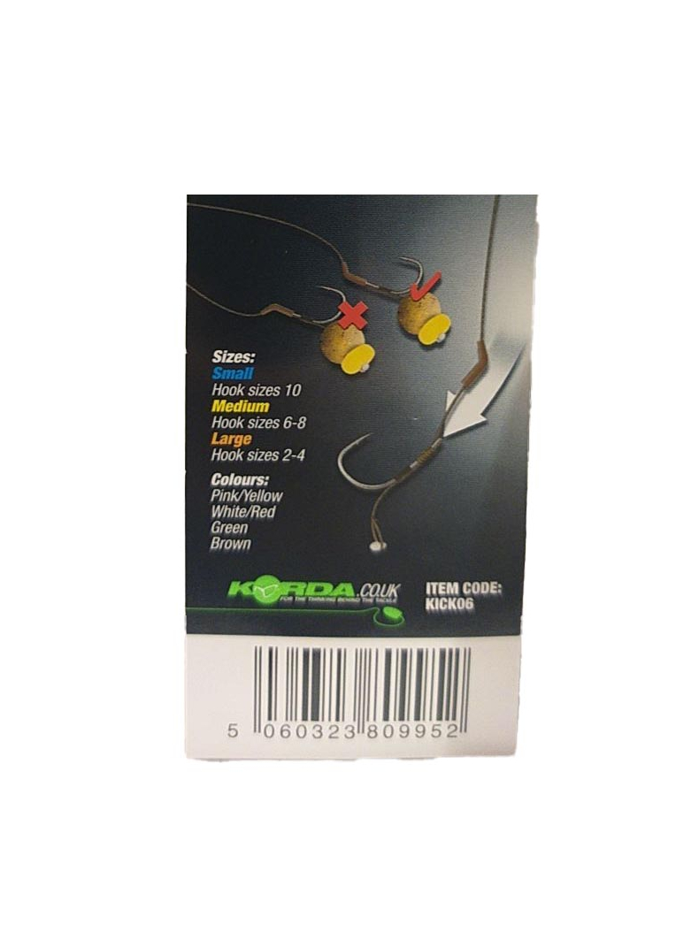 Коннектор - лентяйка для крючка Korda Kickers, Размер: Small, Цвет: Коричневый, изображение 9 Коннектор - лентяйка для крючка Korda Kickers, Размер: Small, Цвет: Коричневый, изображение 9