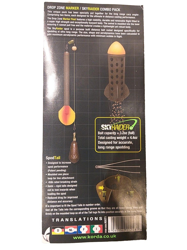Набор Korda Sky Raider and Drop Zone Marker Float Pack, изображение 4 Набор Korda Sky Raider and Drop Zone Marker Float Pack, изображение 4